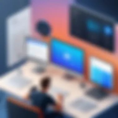 Personalized Content Experience Illustration showcasing personalized content delivery