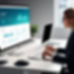 Visual representation of sales commission workflow