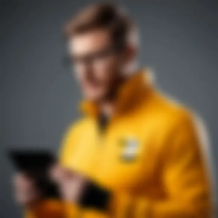Satisfied user reviewing Norton Antivirus on their device