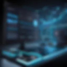 A visual representation of real-time data flow in analytics platforms