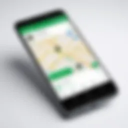 A sleek interface of the Taxify app showcasing ride-hailing features.