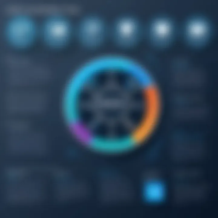 Infographic highlighting key features of top analytics tools