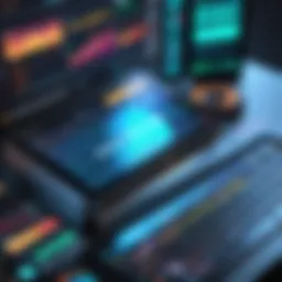 User interface of a modern trading platform