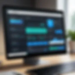 A sleek dashboard showcasing appointment scheduling software features
