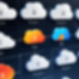 Visual representation of cloud storage pricing models