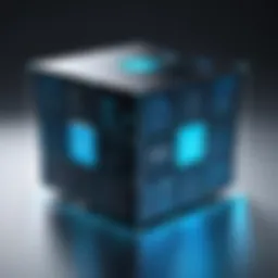 Visual representation of data cube architecture