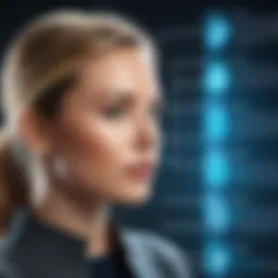 Visual representation of glance technology in action