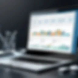 Visual representation of website traffic metrics