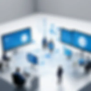 Collaboration Enhanced: Teams Leveraging Visio A collaborative team utilizing Visio to enhance workflow.