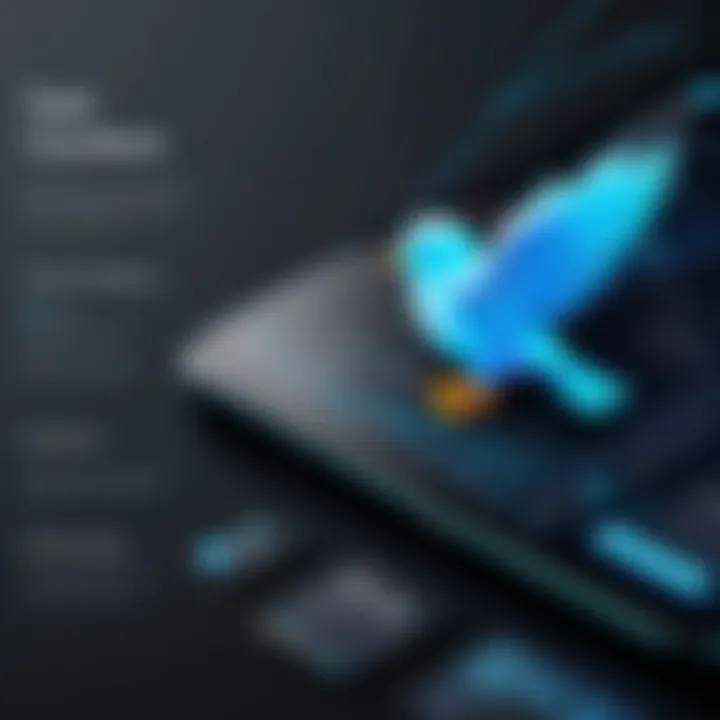 Infographic depicting the technical implementation of tweet counters